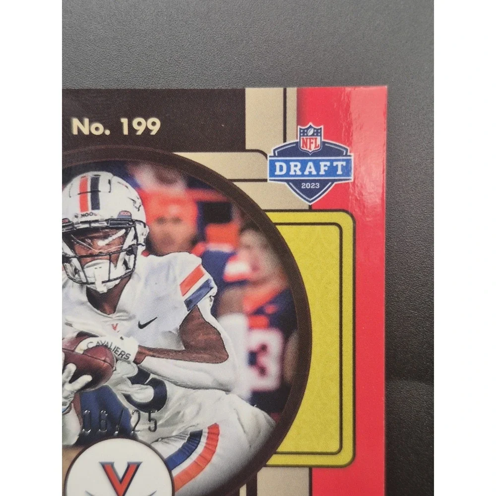 2023 Legacy Rookies Dontayvion Wicks #199 Gold Cracked Ice /25 (RC) Packers